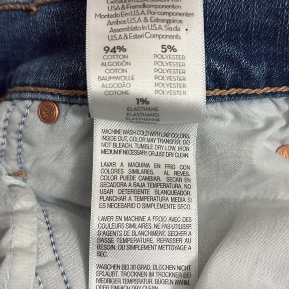 MOTHER The Swooner Rascal Hover Straight Leg Denim Jeans in Healing Jar Size 28 - Picture 13 of 14